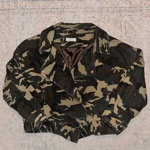Elan camo biker jacket